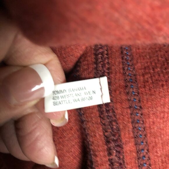 Tommy Bahama Reversible Pullover Sweater Mens Size Large Cotton Maroon - Picture 5 of 8